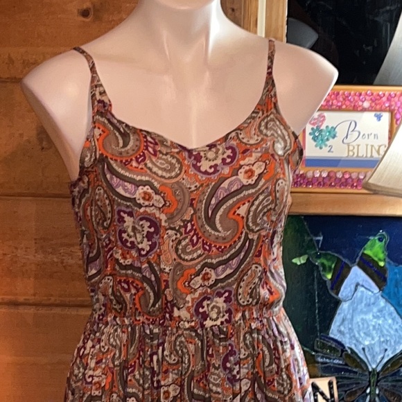 WRANGLER gorgeous SEXY long maxi dress adj straps beautiful colors - WORN ONCE - Picture 5 of 15